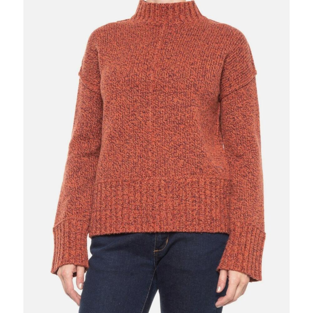 Smartwool Women's Ginger Heather Bell Meadow Sweater Merino Wool - Picture 6 of 6